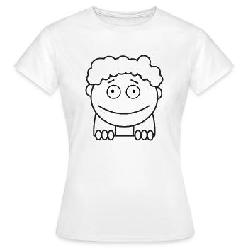 Kid - Women's T-Shirt - white - Front - AI Model Female 172 dark (172cm)