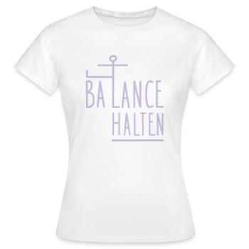 Balance halten - Frauen T-Shirt - Weiß - Vorne - AI Model Female 172 dark (172cm)