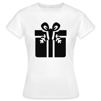 Boîte de célébration - T-shirt Femme - blanc - Devant - AI Model Female 172 dark (172cm)