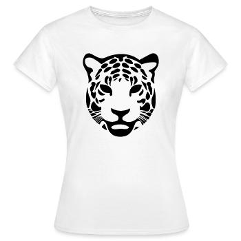 Leopard - Women's T-Shirt - white - Front - AI Model Female 172 dark (172cm)