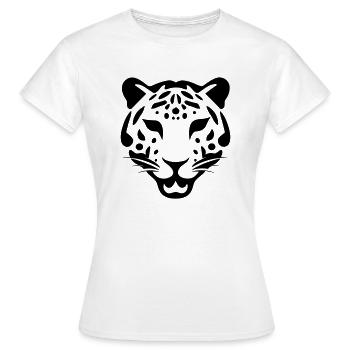 Leopard - Women's T-Shirt - white - Front - AI Model Female 172 dark (172cm)