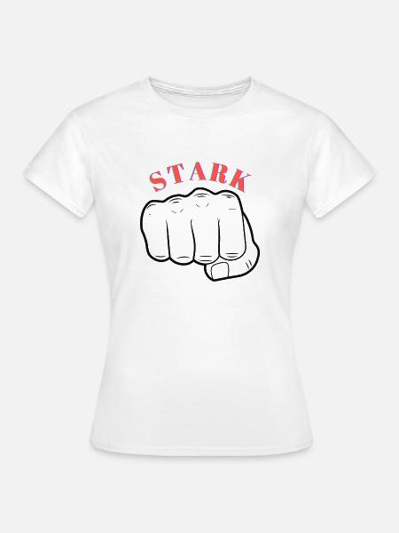 Starke Faust - Frauen T-Shirt - Weiß