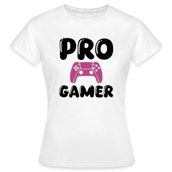 pro gamer 1 - Frauen T-Shirt - Weiß - Vorne - AI Model Female 172 dark (172cm)
