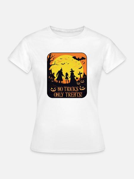 Keine Süßes, nur Leckerlis - Frauen T-Shirt - Weiß