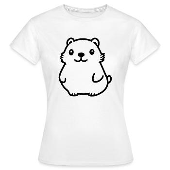 Marmotte - T-shirt Femme - blanc - Devant - AI Model Female 172 dark (172cm)
