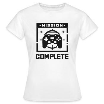 Mission accomplie - T-shirt Femme - blanc - Devant - AI Model Female 172 dark (172cm)