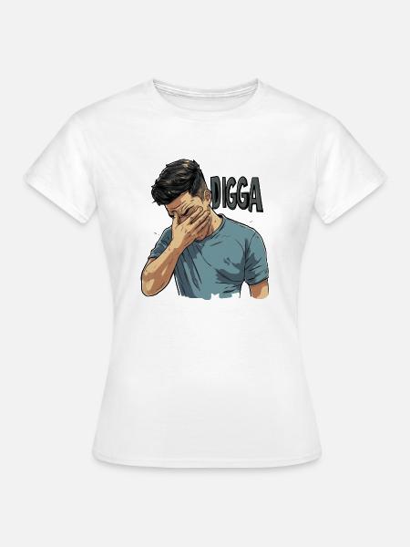 Facepalm Digga - Frauen T-Shirt - Weiß