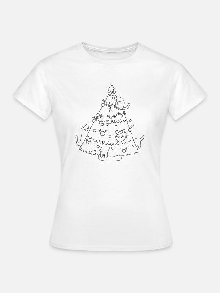 Weihnachtsbaum - Frauen T-Shirt - Weiß