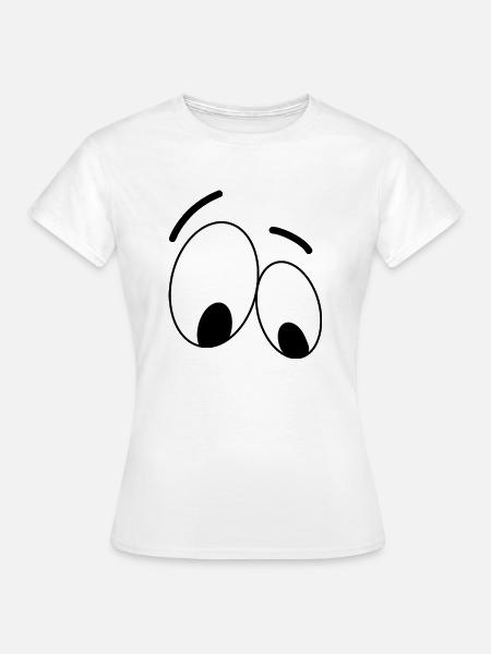 Augen - Frauen T-Shirt - Weiß