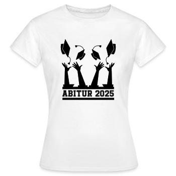 Abitur 2025 - T-shirt Femme - blanc - Devant - AI Model Female 172 dark (172cm)