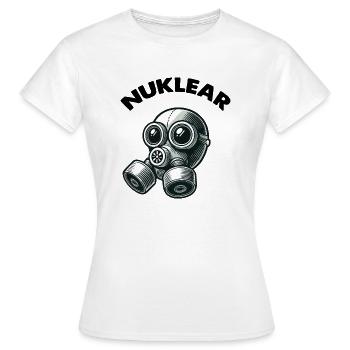 Gas mask - Women's T-Shirt - white - Front - AI Model Female 172 dark (172cm)