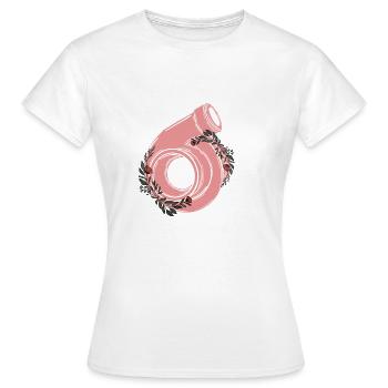 Turbo - T-shirt Femme - blanc - Devant - AI Model Female 172 dark (172cm)