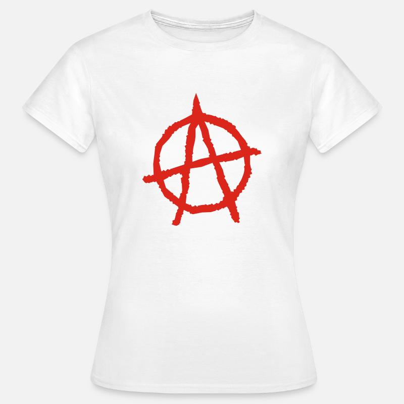 Anarchy Symbol - Women's T-Shirt - white