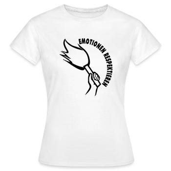 pyro_emotionen - T-shirt Femme - blanc - Devant - AI Model Female 172 dark (172cm)