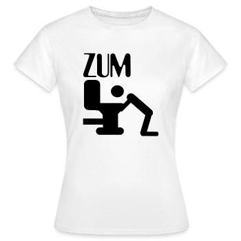 zum kotzen - Frauen T-Shirt - Weiß - Vorne - AI Model Female 172 dark (172cm)