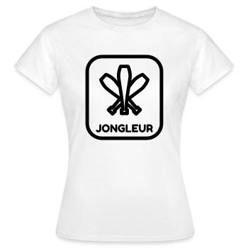 jongleur / jonglerie / jongleuse / cirque - T-shirt Femme - blanc - Devant - AI Model Female 172 dark (172cm)