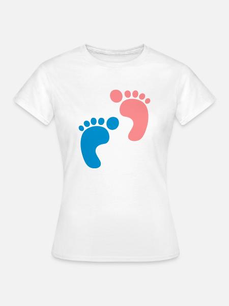 Baby - Geburt - Junge - Mädchen - Frauen T-Shirt - Weiß