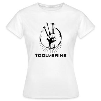 toolverine - Women's T-Shirt - white - Front - AI Model Female 172 dark (172cm)