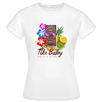 BÉBÉ TIKI - T-shirt Femme - blanc - Devant - AI Model Female 172 dark (172cm)