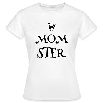 Momster Halloween Mama Geschenkidee - Frauen T-Shirt - Weiß - Vorne - AI Model Female 172 dark (172cm)