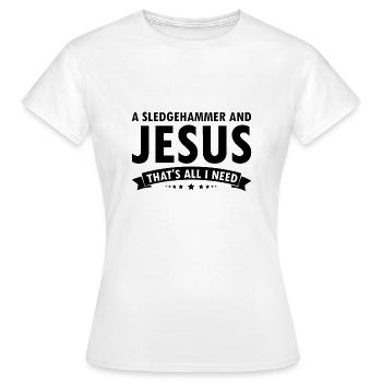 Démolition et rénovation de maisons - T-shirt Femme - blanc - Devant - AI Model Female 172 dark (172cm)