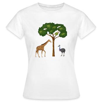 Safari Zoo Animal Safari Zoo - T-shirt Femme - blanc - Devant - AI Model Female 172 dark (172cm)