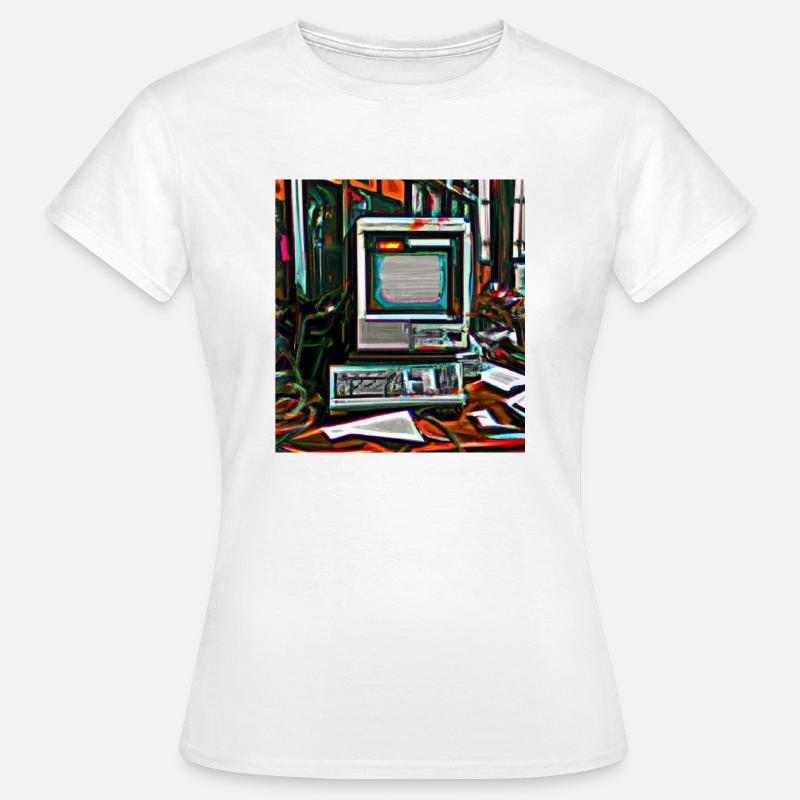 Old Digital Art Computer - Women's T-Shirt - white