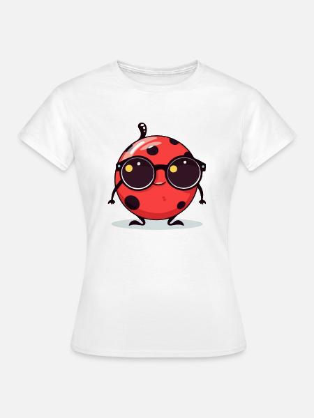Limi Marienkäfer - Frauen T-Shirt - Weiß