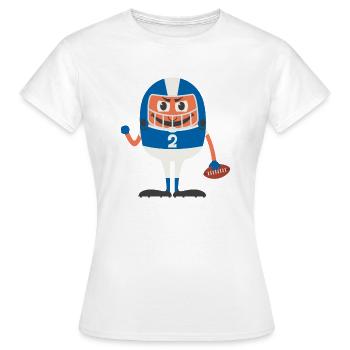 Ballsport - Frauen T-Shirt - Weiß - Vorne - AI Model Female 172 dark (172cm)