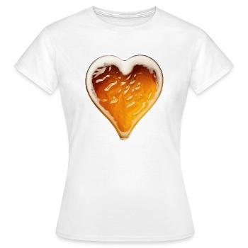 I love ... Beer - Frauen T-Shirt - Weiß - Vorne - AI Model Female 172 dark (172cm)