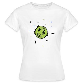 planète - T-shirt Femme - blanc - Devant - AI Model Female 172 dark (172cm)