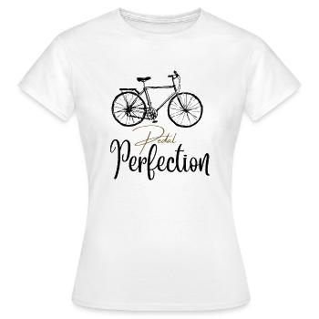 La perfection de la pédale - T-shirt Femme - blanc - Devant - AI Model Female 172 dark (172cm)