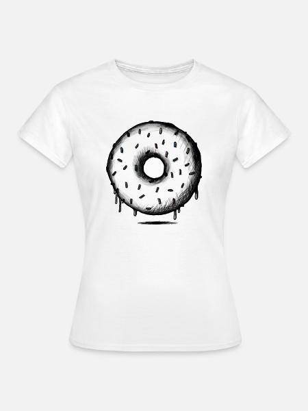 Delicious Donut Love (Dripping) - Frauen T-Shirt - Weiß