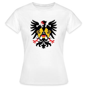 German Eagle Flag Province of Baden Württemberg - Women's T-Shirt - white - Front - AI Model Female 172 dark (172cm)