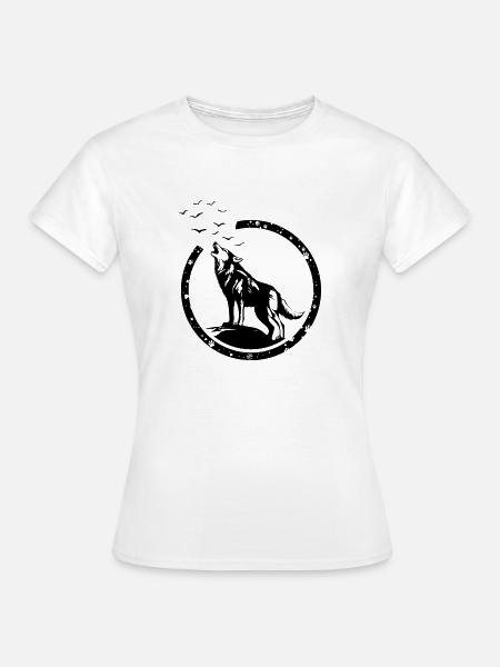 Wildwolf - Dame-T-shirt - hvid