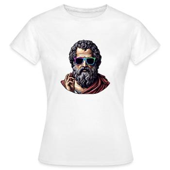 Cool Philosopher - Women's T-Shirt - white - Front - AI Model Female 172 dark (172cm)