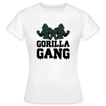 Gang de gorilles - T-shirt Femme - blanc - Devant - AI Model Female 172 dark (172cm)