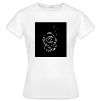 Diver’s Helmet - Women's T-Shirt - white - Front - AI Model Female 172 dark (172cm)