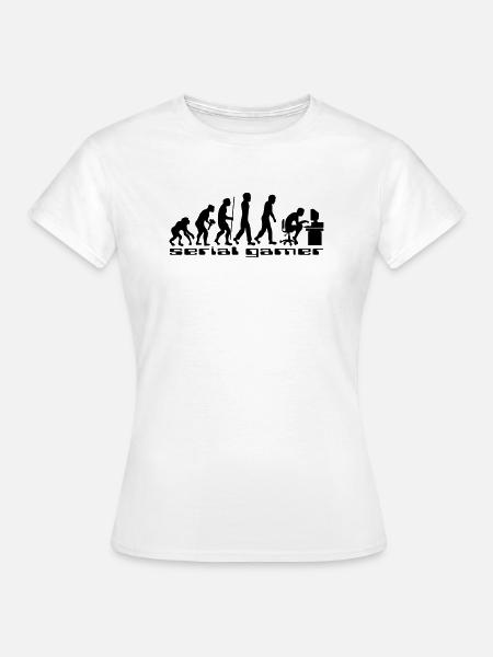 geek evolution gamer - Frauen T-Shirt - Weiß