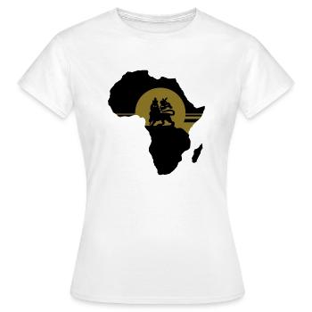 Zion_2clr - Frauen T-Shirt - Weiß - Vorne - AI Model Female 172 dark (172cm)