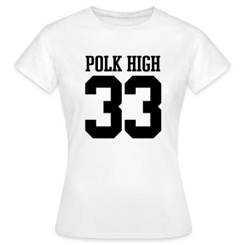 Polk High 33 - T-shirt Femme - blanc - Devant - AI Model Female 172 dark (172cm)