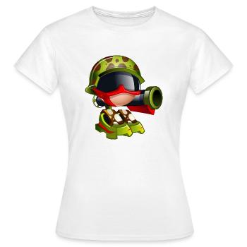 Militaire Boy.png - T-shirt Femme - blanc - Devant - AI Model Female 172 dark (172cm)