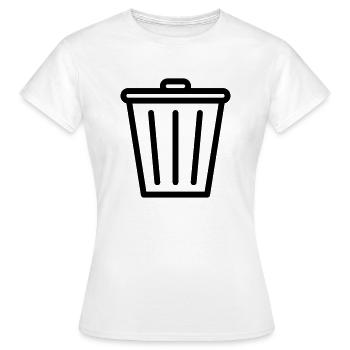 Mülleimer - Frauen T-Shirt - Weiß - Vorne - AI Model Female 172 dark (172cm)