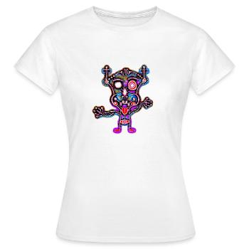 Signal détecté - T-shirt Femme - blanc - Devant - AI Model Female 172 dark (172cm)