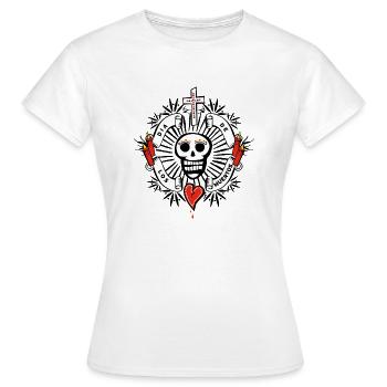 Dia de los Muertos Skeleton Day of the Dead Halloween - Women's T-Shirt - white - Front - AI Model Female 172 dark (172cm)