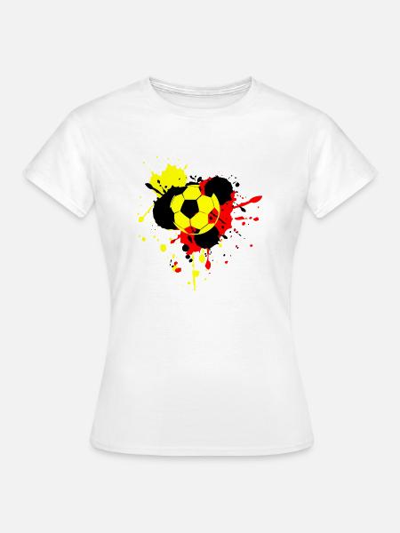Fußball Soccer - Frauen T-Shirt - Weiß