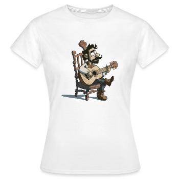 Guitarist - Women's T-Shirt - white - Front - AI Model Female 172 dark (172cm)