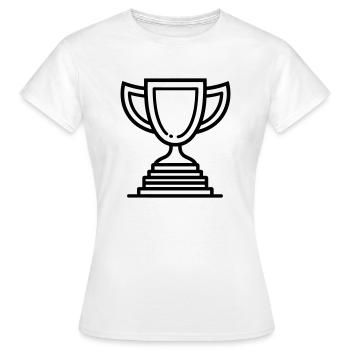 trophée - T-shirt Femme - blanc - Devant - AI Model Female 172 dark (172cm)