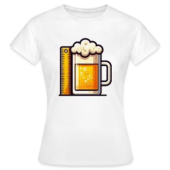 Maß Bier - Frauen T-Shirt - Weiß - Vorne - AI Model Female 172 dark (172cm)