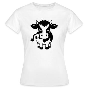 Sassy Cow - Women's T-Shirt - white - Front - AI Model Female 172 dark (172cm)
